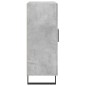 vidaXL Aparador de madera de ingeniería gris hormigón 69,5x34x90 cm