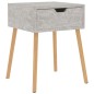 vidaXL Mesita de noche madera de ingeniería gris hormigón 40x40x56 cm vidaXL Mesita de noche madera de ingeniería gris hormigón 40x40x56 cm