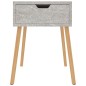 vidaXL Mesita de noche madera de ingeniería gris hormigón 40x40x56 cm vidaXL Mesita de noche madera de ingeniería gris hormigón 40x40x56 cm