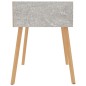 vidaXL Mesita de noche madera de ingeniería gris hormigón 40x40x56 cm vidaXL Mesita de noche madera de ingeniería gris hormigón 40x40x56 cm