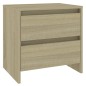vidaXL Mesita de noche madera ingeniería roble Sonoma 45x34,5x44,5 cm vidaXL Mesita de noche madera ingeniería roble Sonoma 45x34,5x44,5 cm