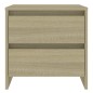 vidaXL Mesita de noche madera ingeniería roble Sonoma 45x34,5x44,5 cm vidaXL Mesita de noche madera ingeniería roble Sonoma 45x34,5x44,5 cm