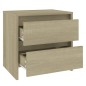 vidaXL Mesita de noche madera ingeniería roble Sonoma 45x34,5x44,5 cm vidaXL Mesita de noche madera ingeniería roble Sonoma 45x34,5x44,5 cm