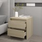 vidaXL Mesita de noche madera ingeniería roble Sonoma 45x34,5x44,5 cm vidaXL Mesita de noche madera ingeniería roble Sonoma 45x34,5x44,5 cm