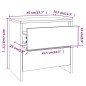 vidaXL Mesita de noche madera ingeniería roble Sonoma 45x34,5x44,5 cm vidaXL Mesita de noche madera ingeniería roble Sonoma 45x34,5x44,5 cm