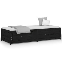 vidaXL Sofá cama de madera maciza de pino 90x190 cm