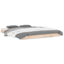 vidaXL Estructura de cama de madera maciza de pino 140x190 cm