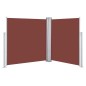 vidaXL Toldo lateral retráctil marrón 140x600 cm vidaXL Toldo lateral retráctil marrón 140x600 cm
