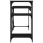 vidaXL Escritorio con estantes madera contrachapada negro 105x50x90 cm vidaXL Escritorio con estantes madera contrachapada negro 105x50x90 cm