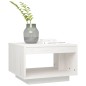 vidaXL Mesa de centro de madera maciza de pino blanco 50x50x33,5 cm vidaXL Mesa de centro de madera maciza de pino blanco 50x50x33,5 cm