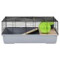 vidaXL Jaula para hámster polipropileno y metal gris 80x45x34 cm vidaXL Jaula para hámster polipropileno y metal gris 80x45x34 cm