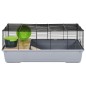vidaXL Jaula para hámster polipropileno y metal gris 80x45x34 cm vidaXL Jaula para hámster polipropileno y metal gris 80x45x34 cm