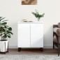 vidaXL Aparador de madera contrachapada blanco brillante 60x35x70 cm vidaXL Aparador de madera contrachapada blanco brillante 60x35x70 cm