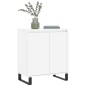 vidaXL Aparador de madera contrachapada blanco brillante 60x35x70 cm vidaXL Aparador de madera contrachapada blanco brillante 60x35x70 cm