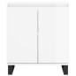 vidaXL Aparador de madera contrachapada blanco brillante 60x35x70 cm vidaXL Aparador de madera contrachapada blanco brillante 60x35x70 cm