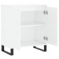 vidaXL Aparador de madera contrachapada blanco brillante 60x35x70 cm vidaXL Aparador de madera contrachapada blanco brillante 60x35x70 cm