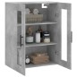 vidaXL Armario de pared gris hormigón 69,5x34x90 cm