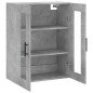vidaXL Armario de pared gris hormigón 69,5x34x90 cm