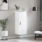 vidaXL Armario de pared blanco brillante 34,5x34x90 cm vidaXL Armario de pared blanco brillante 34,5x34x90 cm