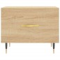 vidaXL Mesas de centro 2 uds madera ingeniería roble Sonoma 50x50x40cm vidaXL Mesas de centro 2 uds madera ingeniería roble Sonoma 50x50x40cm