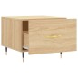 vidaXL Mesas de centro 2 uds madera ingeniería roble Sonoma 50x50x40cm vidaXL Mesas de centro 2 uds madera ingeniería roble Sonoma 50x50x40cm