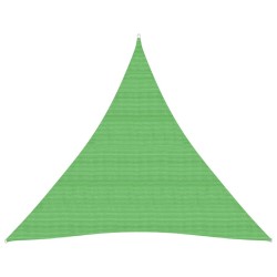 vidaXL Toldo de vela HDPE verde claro 160 g/m² 5x5x5 m