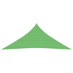 vidaXL Toldo de vela HDPE verde claro 160 g/m² 5x5x5 m
