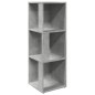 vidaXL Mueble de esquina madera ingeniería gris hormigón 33x33x100 cm vidaXL Mueble de esquina madera ingeniería gris hormigón 33x33x100 cm