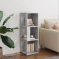 vidaXL Mueble de esquina madera ingeniería gris hormigón 33x33x100 cm vidaXL Mueble de esquina madera ingeniería gris hormigón 33x33x100 cm