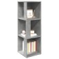 vidaXL Mueble de esquina madera ingeniería gris hormigón 33x33x100 cm vidaXL Mueble de esquina madera ingeniería gris hormigón 33x33x100 cm
