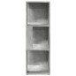 vidaXL Mueble de esquina madera ingeniería gris hormigón 33x33x100 cm vidaXL Mueble de esquina madera ingeniería gris hormigón 33x33x100 cm