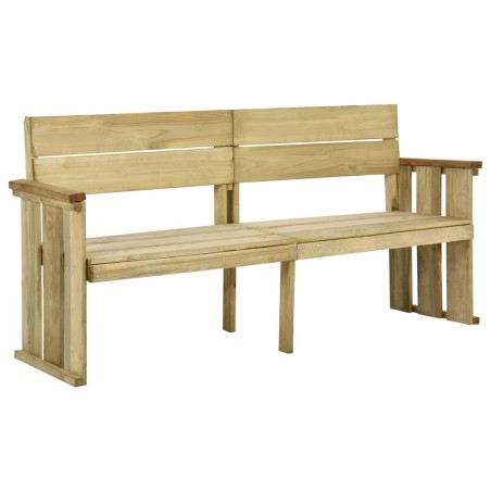 vidaXL Banco de jardín de madera de pino impregnada 172 cm 