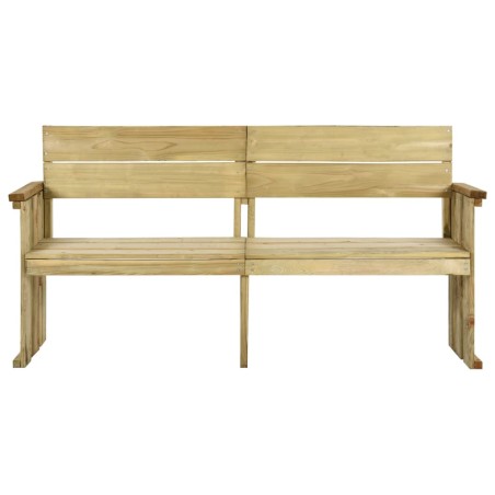 vidaXL Banco de jardín de madera de pino impregnada 172 cm 