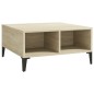 vidaXL Mesa de centro madera contrachapada roble Sonoma 60x60x30 cm vidaXL Mesa de centro madera contrachapada roble Sonoma 60x60x30 cm
