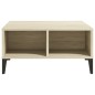 vidaXL Mesa de centro madera contrachapada roble Sonoma 60x60x30 cm vidaXL Mesa de centro madera contrachapada roble Sonoma 60x60x30 cm