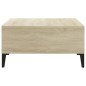 vidaXL Mesa de centro madera contrachapada roble Sonoma 60x60x30 cm vidaXL Mesa de centro madera contrachapada roble Sonoma 60x60x30 cm