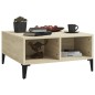 vidaXL Mesa de centro madera contrachapada roble Sonoma 60x60x30 cm vidaXL Mesa de centro madera contrachapada roble Sonoma 60x60x30 cm