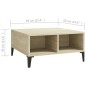 vidaXL Mesa de centro madera contrachapada roble Sonoma 60x60x30 cm vidaXL Mesa de centro madera contrachapada roble Sonoma 60x60x30 cm