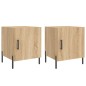 vidaXL Mesitas noche 2 uds madera ingeniería roble Sonoma 40x40x50 cm vidaXL Mesitas noche 2 uds madera ingeniería roble Sonoma 40x40x50 cm