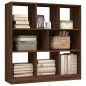 vidaXL Estantería madera contrachapada marrón roble 97,5x29,5x100 cm vidaXL Estantería madera contrachapada marrón roble 97,5x29,5x100 cm