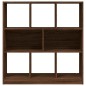 vidaXL Estantería madera contrachapada marrón roble 97,5x29,5x100 cm vidaXL Estantería madera contrachapada marrón roble 97,5x29,5x100 cm