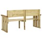 vidaXL Banco de jardín de madera de pino impregnada 172 cm vidaXL Banco de jardín de madera de pino impregnada 172 cm