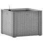 vidaXL Arriate con sistema de riego automático gris 43x43x33 cm vidaXL Arriate con sistema de riego automático gris 43x43x33 cm