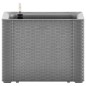 vidaXL Arriate con sistema de riego automático gris 43x43x33 cm vidaXL Arriate con sistema de riego automático gris 43x43x33 cm