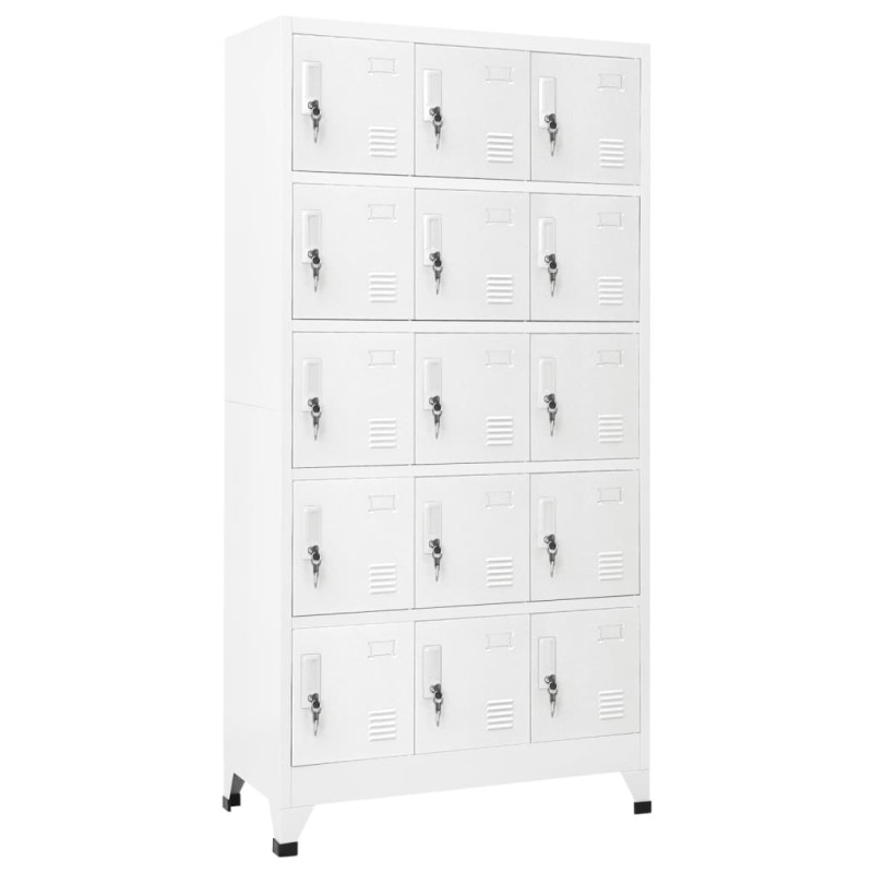 vidaXL Taquilla de acero gris claro 90x40x180 cm vidaXL Taquilla de acero gris claro 90x40x180 cm