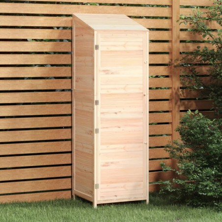 vidaXL Cobertizo de jardín madera maciza de abeto 55x52x174,5 cm