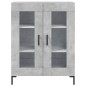 vidaXL Aparador de madera de ingeniería gris hormigón 69,5x34x90 cm vidaXL Aparador de madera de ingeniería gris hormigón 69,5x34x90 cm