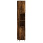 vidaXL Set de muebles baño 3 pzas madera contrachapada roble ahumado vidaXL Set de muebles baño 3 pzas madera contrachapada roble ahumado