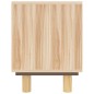 vidaXL Mueble para TV madera maciza pino y ratán natural 105x30x40 cm