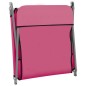 vidaXL Tumbonas plegables 2 unidades acero y tela rosa vidaXL Tumbonas plegables 2 unidades acero y tela rosa